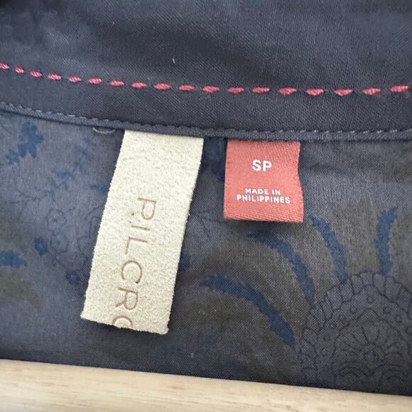 Anthropologie Pilcro The Hadley Relaxed Velvet Buttondown | Gray | SZ SP - Picture 11 of 13